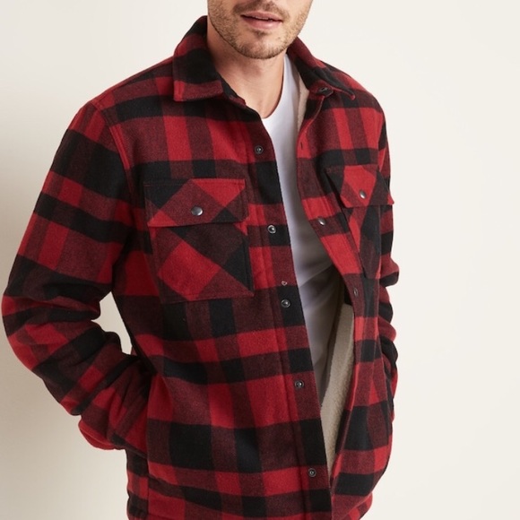Old Navy Other - NWT [Old Navy] Sherpa Plaid Jacket